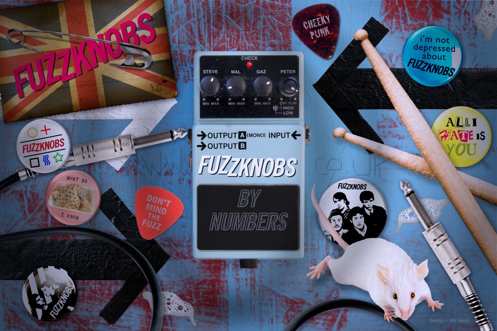 Day 079 fuzzknobs by numbers guitar pedal